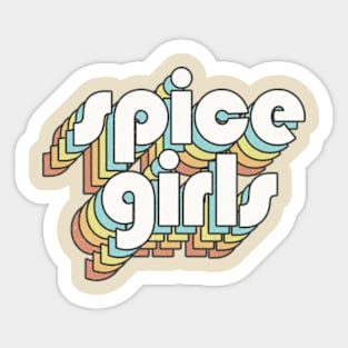 Retro Spice Girls Sticker